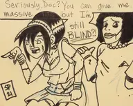 artist:pissed_off_fat_guy avatar:_the_last_airbender crossovers dr._frank_n._furter the_rocky_horror_picture_show toph_beifong // 1688x1352 // 1.2MB