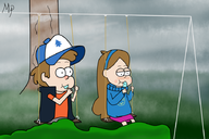 artist:mp dipper_pines gravity_falls mabel_pines mp // 900x600 // 474KB