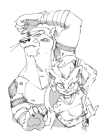 artist:dbaru catgirl disney leopard_men queen_la tarzan // 1057x1356 // 532KB