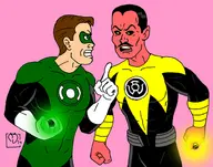 artist:anthropolog_itr dc green_lantern hal_jordan parody sinestro // 631x496 // 110KB