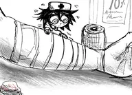 artist:rexhastala i_can't_sleep nia nurse // 996x716 // 517KB