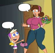 artist:slow chloe_carmichael cosmo_cosma fairly_oddparents rule_63 timantha_turner timmy_turner wanda_fairywinkle // 1786x1725 // 707KB