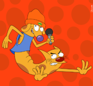 artist:jacinth catdog catdog_(series) cosplay parappa parappa_the_rapper // 767x705 // 134KB