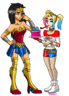artist:dustovel dc diana_prince harley_quinn wonder_woman // 1504x2080 // 1.8MB