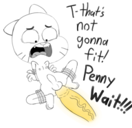 artist:smeet futa gumball_watterson penny_fitzgerald the_amazing_world_of_gumball // 1650x1600 // 674KB