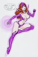 artist:ronry_drawdude cosplay dc lantern_corps marvel mary_jane_watson star_sapphire // 1000x1471 // 343KB