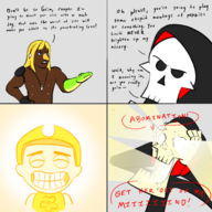 artist:halfdime comics crossovers grim mandy mr._colympus_2025 the_grim_adventures_of_billy_&_mandy xavier xavier:_renegade_angel // 3000x3000 // 2.0MB