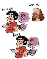 artist:tapioca cleo_diller clifford_the_big_red_dog crossovers greg_universe steven_quartz_universe steven_universe // 556x700 // 326KB