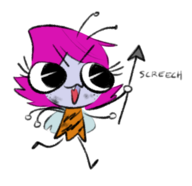 artist:arty-platypi maggie_pesky the_buzz_on_maggie // 491x476 // 90KB