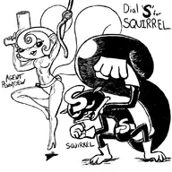 agent_honeydew artist:hentaiboy cosplay dexter's_laboratory dial_m_for_monkey monkey penny_the_squirrel secret_squirrel // 819x819 // 150KB