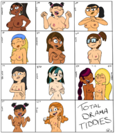 artist:jook beth bridgette courtney eva gwen heather izzy katie leshawna lindsay nude sadie sierra total_drama // 1136x1310 // 672KB