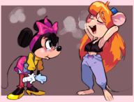 artist:mbwillie disney gadget_hackwrench minnie_mouse // 1584x1204 // 891KB