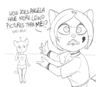 angela angie artist:dbaru caturday talking_tom_and_friends // 1146x1041 // 430KB