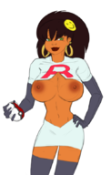 artist:morganagod body_bags cactus_(colors) cosplay dark_horse jessie panda_delgado pokemon team_rocket // 552x868 // 198KB