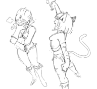 adora artist:akunim catra cosplay he-man masters_of_the_universe she-ra she-ra_and_the_princesses_of_power teela // 955x878 // 75KB