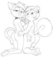 artist:dbaru ass_grab caturday delia meryl murphy_and_mitzi nude // 1341x1479 // 530KB