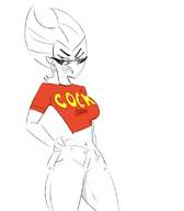 artist:terrible_the_drawfag danny_phantom penelope_spectra // 700x800 // 84KB