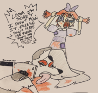 artist:jackieanon crossovers helluva_boss loona ms._co_2025 ragatha the_amazing_digital_circus // 2186x2073 // 3.5MB