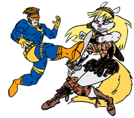 animaniacs artist:smagg crossovers cyclops genosaurer_(colors) marvel minerva_mink minerxa x-men // 824x726 // 326KB