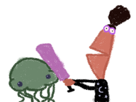 crossovers dexter's_laboratory justice_friends lunella_lafayette martians marvel metal_slug moon_girl parody t.v._puppet_pals // 1024x768 // 295KB