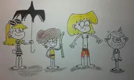 leni_loud lincoln_loud lori_loud lynn_loud_jr. the_loud_house // 1244x748 // 614KB