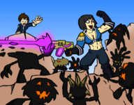 artist:redinkedray doom frida_mofette parody sufokian wakfu // 1069x842 // 647KB