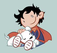artist:midydoof dc jon_kent krypto parody superboy tiny_titans // 1100x1024 // 212KB