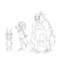 alien_girl artist:plague_of_gripes ghoul_school gill-man's_daughter godzilla's_daughter scooby-doo // 3200x3200 // 2.0MB