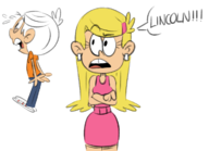 artist:donchibi colors_by_anonymous lincoln_loud lola_loud the_loud_house // 727x527 // 152KB