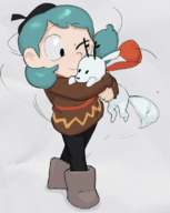 artist:spryavalanche hilda hilda_(series) twig // 612x766 // 375KB