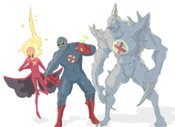 artist:dinklebop fire_spine marvel samaris spike_swiper x-men_applications // 2200x1600 // 789KB