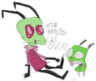 bastardfact gir invader_zim zim // 629x534 // 109KB
