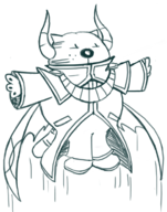 artist:redout caturday cosplay heathcliff heathcliff_(series) puyo_puyo satan // 592x752 // 258KB