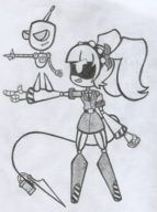 artist:seabthevortian crossovers gir invader_zim murder_drones serial_designation_j // 1053x1413 // 2.0MB