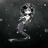artist:arscomics i_can't_sleep mermaid nia // 812x812 // 68KB