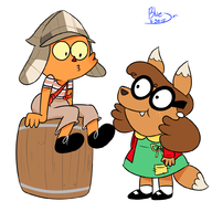 artist:bluejr claire cosplay el_chavo el_chavo_del_ocho foo harvey_beaks_(series) la_chilindrina // 1000x1000 // 248KB