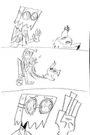 artist:the_dewd comics crossovers dr._flug mimikyu pokemon villainous! // 2044x3072 // 306KB