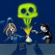 artist:carelessdoodler creepy_susie crossovers little_witch_academia sucy_manbabaran the_oblongs // 600x600 // 84KB