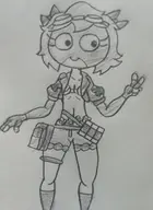 amphibia artist:billyfutureboy fategrand_order leonardo_da_vinci polly_plantar // 2560x3504 // 3.3MB