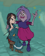 artist:wargaz2783 disney madam_mim morgan_le_fay the_sword_in_the_stone // 866x1080 // 483KB