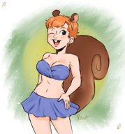artist:not_ph cosplay marvel sandy_cheeks spongebob_squarepants_(series) squirrel_girl // 1515x1629 // 2.5MB
