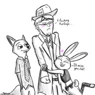 conrad artist:humantrashmachine board-tan judy_hopps nick_wilde zootopia // 1000x1000 // 452KB