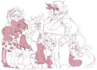 coleen colette coc audrey_page breast_quest briana crossovers dr._prof._clawdia_mcmechaknickers golden_girl justice_comrades lovely_ladybug ma'm_aries marley_bishop the_developing_adventures_of_golden_girl the_lovely_ladybug // 1301x942 // 588KB