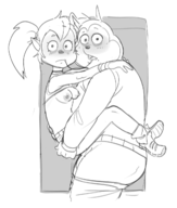 artist:dbaru bottomless caturday goof_troop incest pistol_pete pj_pete vaginal // 1092x1283 // 461KB