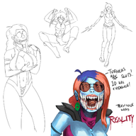 artist:necrolepsy mileena mortal_kombat personification teennick // 1440x1440 // 788KB