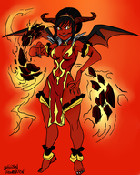 artist:liefeldianabomination avatar:_the_last_airbender demon_toph genosaurer_(colors) hell_mom parody toph_beifong uno_makoto // 1594x1990 // 1.5MB