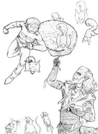 artist:turkenjamez crossovers marvel rat_king squirrel_girl teenage_mutant_ninja_turtles // 1010x1380 // 608KB