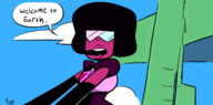 artist:yoto captain_steven_hiller colors_by_anonymous garnet independence_day parody steven_universe // 1538x762 // 178KB