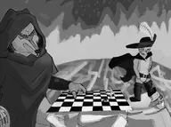 death dreamworks parody puss_in_boots shrek_(series) the_seventh_seal // 1448x1081 // 161KB