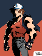 artist:liefeldianabomination dipper_pines fatal_fury genosaurer_(colors) gravity_falls king_of_fighters parody snk terry_bogard // 1492x1995 // 455KB